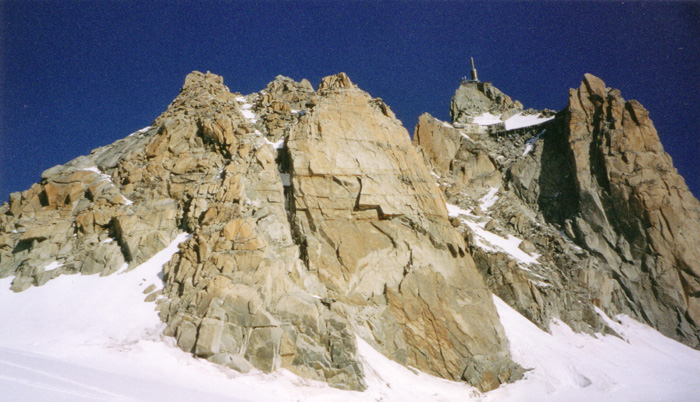 La cresta vista dal Col du Midi