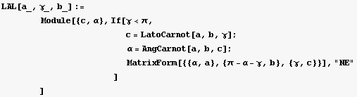 LAL[a_, γ_, b_] := <br />        Module[{c, α ... ;                ]