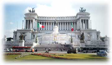 Piazza Venezia :  Rome, The  Victor Emanuel II Monument
