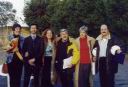 26 madrina, medico AMS di Roma, lo speaker del torneo e staff.jpg