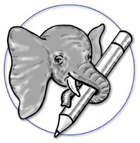 L'elefantino con la matita, logo del sito