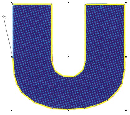 [Tracciamento vettoriale della U di UNICEF]