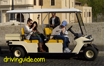 Golf cart tours of Rome - The "deluxe" on the Tiber Island