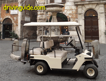 Golf cart tours of Rome - The "standard" on Via dei Coronari