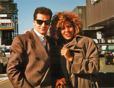 With Tina Turner, ...so  many years ago!