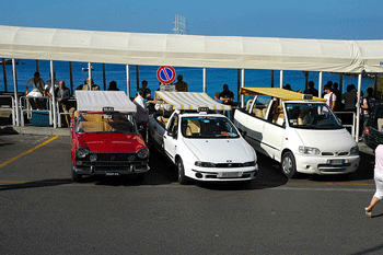 The famous taxis of Capri