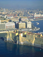 Naples, view of Castel Dell'Ovo