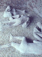Pompeii, Casts of bodies