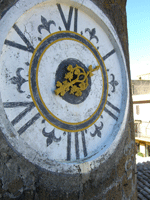Cerveteri, the clock in the main square.