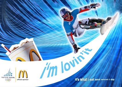 Mc Donald associates their product with healthy athletes.
