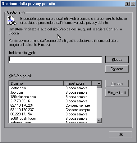 Siti Web gestiti