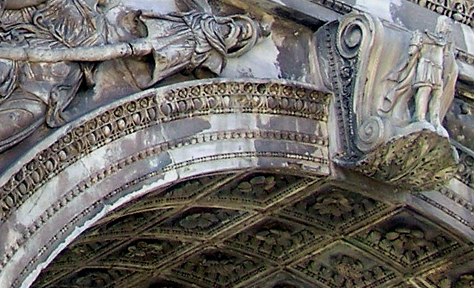 Archivolto con soffitto, da Roma, Arco di Settimio Severo