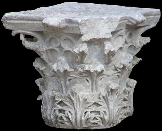 Capitello corinzio asiatico di colonna, Roma, Antiquarium del Celio