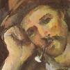 Cezanne: Fumatore di pipa - particolare