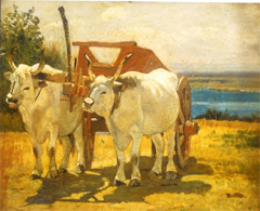 Fattori - Bovi bianchi al carro
