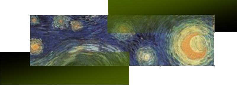 Vincent Van Gogh: Notte Stellata - particolare