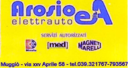 Elettrauto-Riparazioni Aria Condizionata - Officina Meccanica Specializzata
Via XV Aprile,58 20053 Muggio' (MI)
Tel. 039.321767 -793567 