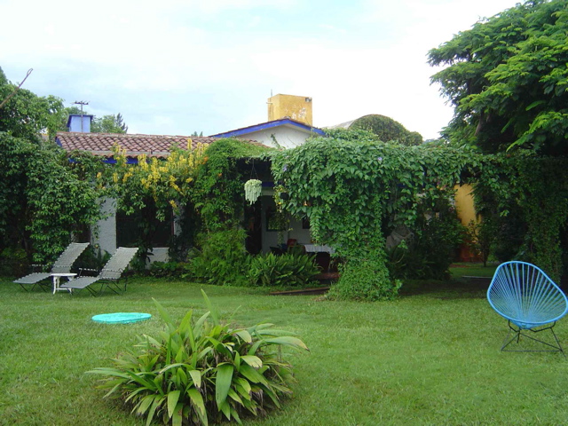 casita del sol from the garden