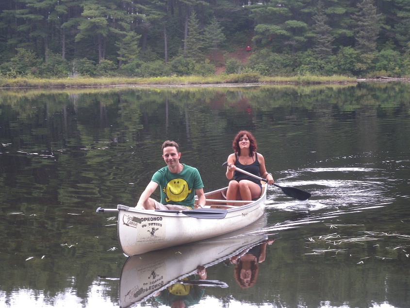 in canoa nel parco Algonquin