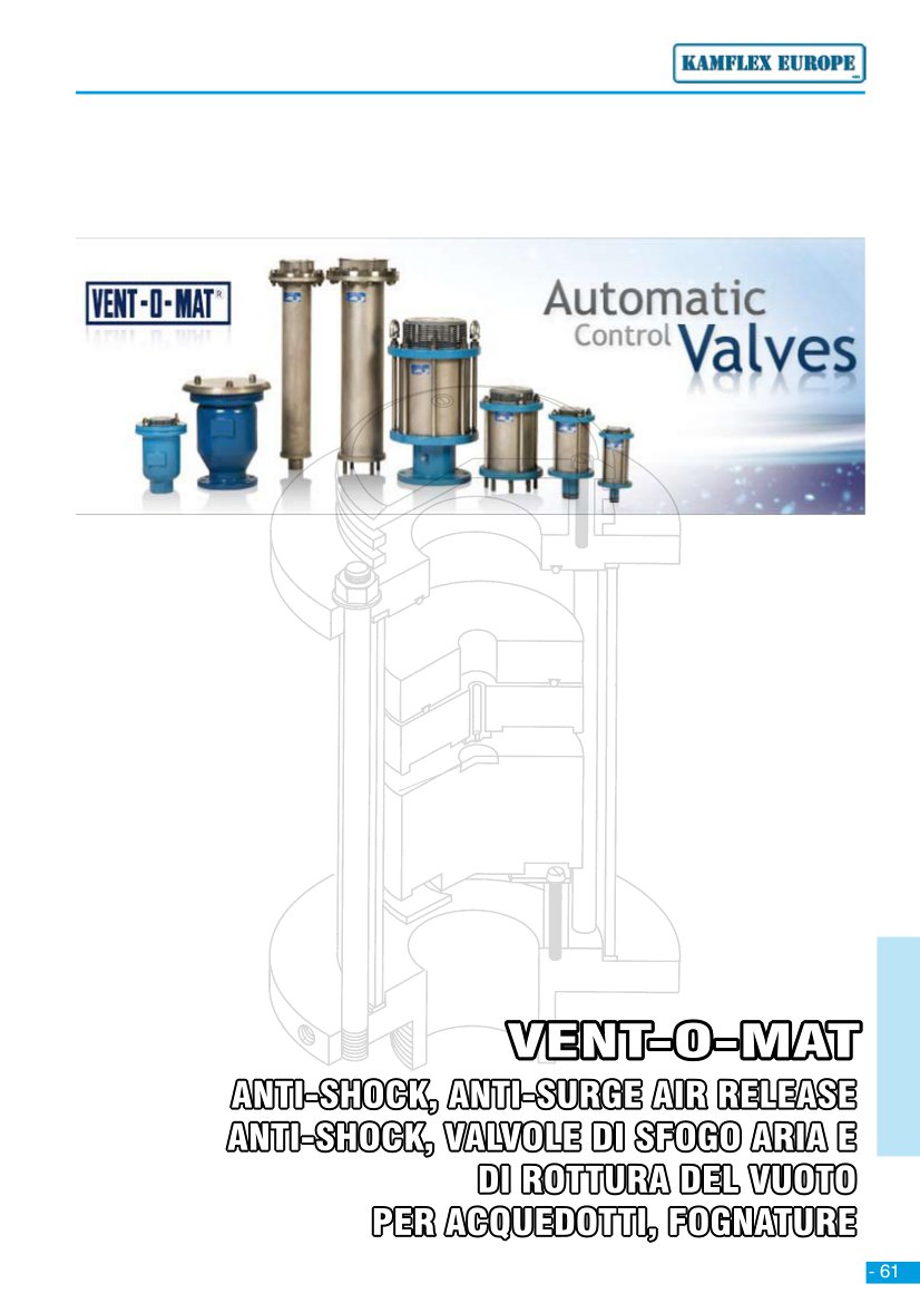 Vent-O-Mat Valvole Sfogo Aria - Vent-O-Mat air release valves